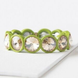 Plunder Designs Tanya Bracelet in Lime Green and Peach New in Box